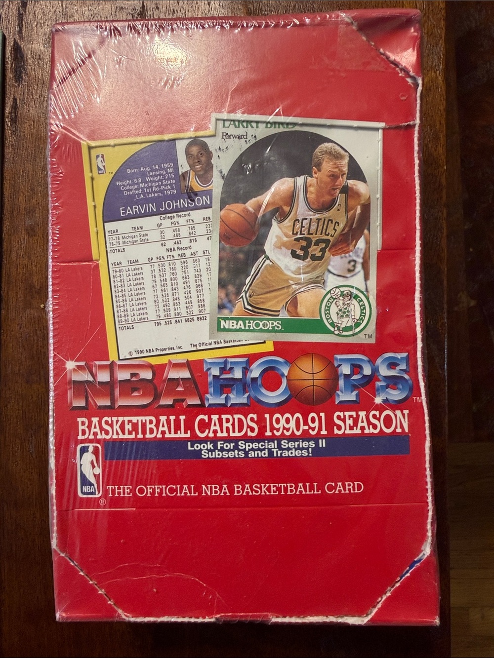 NBA Hoops Basketball Cards 1990-91 Season - Red Box